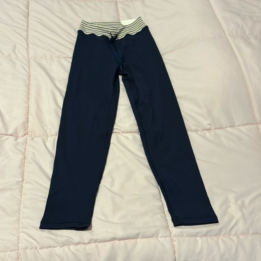 Aerie blue ribbed 7/8 offline leggings